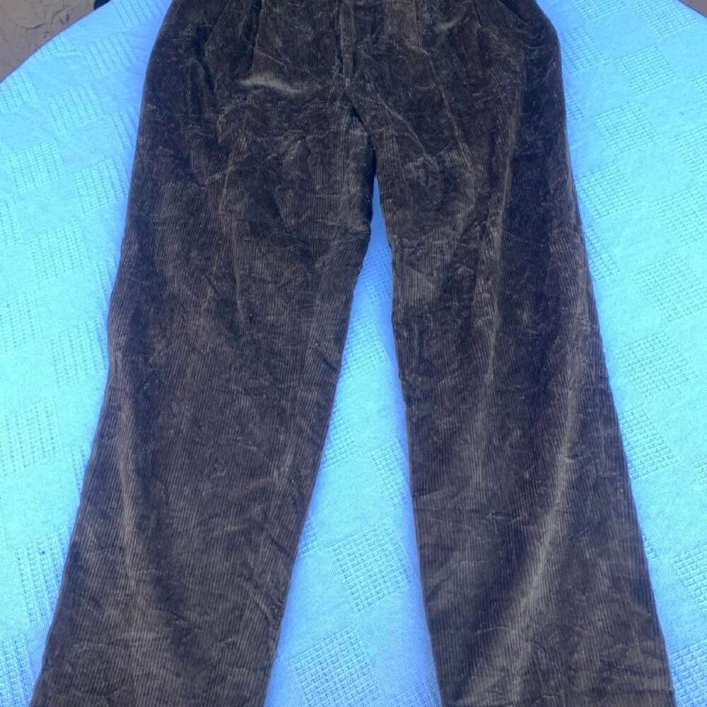 Lands-end Women's Brown and Black Trousers
